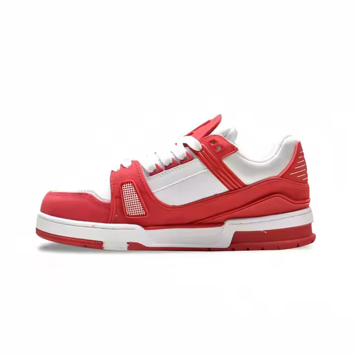 Zapatillas de baloncesto blancas transpirables planas para caminar, zapatillas deportivas casuales de diseñador para hombre, deportivas para mujer, zapatillas para correr al aire libre - 1