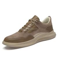 Nueva moda estilo baloncesto cuero sintético malla empalme correr polluelo ante genuino zapatos deportivos para hombres 2025 - details 4