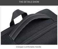 Portátil expandible para hombres, bolso negro impermeable para portátil, 16 17 pulgadas, mochila de negocios multifuncional - details 29