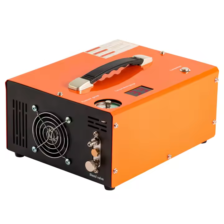Compresor de aire SucceBuy PCP, portátil de 4500 PSI con convertidor incorporado, parada automática, sin aceite ni agua para rifle de aire - 1