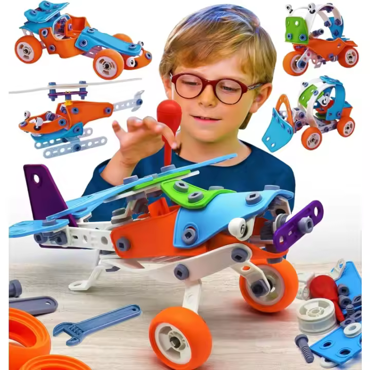 Juego de Construcción para Niños de 8 a 12 Años Kit de Ingeniería de Construcción Juguetes Educativos para Niños Kit de Bloqueo de Ingeniería de Seguridad - 1