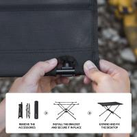 Mesa táctica portátil para acampar al aire libre, mesa de tela plegable de aleación de aluminio ultraligera, mesa de picnic - details 8