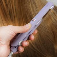 Plancha alisadora de pelo 2 en 1, plancha eléctrica de cerámica, Mini herramientas de estilismo para alisar la barba antiestática - details 18