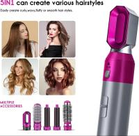 Cepillo Secador De Pelo Profesional 5 En 1, Cepillo De Aire Caliente De 1100W, Rizador De Pelo AutomáTico, Alisador, Rizador - details 5