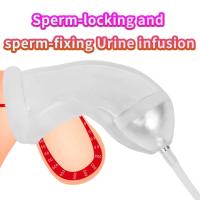 Esclavitud Sexual Irritatio Anal Plug Chastity Cage 2 en 1 estimulan ButtPlug y funda para pene glande masturbación juguetes sexys para hombres - details 4