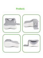 Almohada de Pierna Ajustable para Duerme Lateral Almohada de Memoria de Algodón Ortopédico con Rebote Lento Almohada de Pie de Embarazo para Alivio del Dolor de Rodillas - details 8