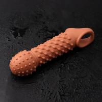 Funda extensora de condón reutilizable Leten para placer sexual, dura, rugosa y grande para hombres, retrasa la eyaculación - details 3