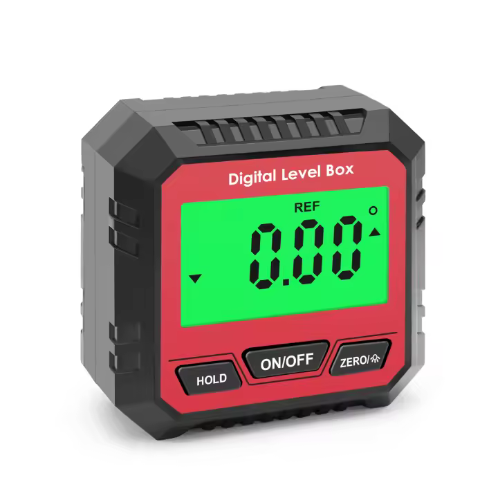 Transportador de caja de nivel Digital portátil, inclinómetro, retroiluminación de 360 grados, medidor de ángulo de Base magnética, probador, herramientas de carpintero - 1