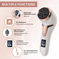 Eliminador eléctrico de callos para pies, limas electrónicas para pies, herramientas de pedicura para piel dura muerta, talones de piernas agrietados, recargable - details 6