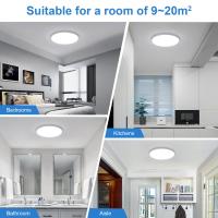 Goeco Lámpara LED Moderna Plafón Redondo Estilo Nórdico 32W 3600LM IP54 6500K Blanca Fría 220V - details 6