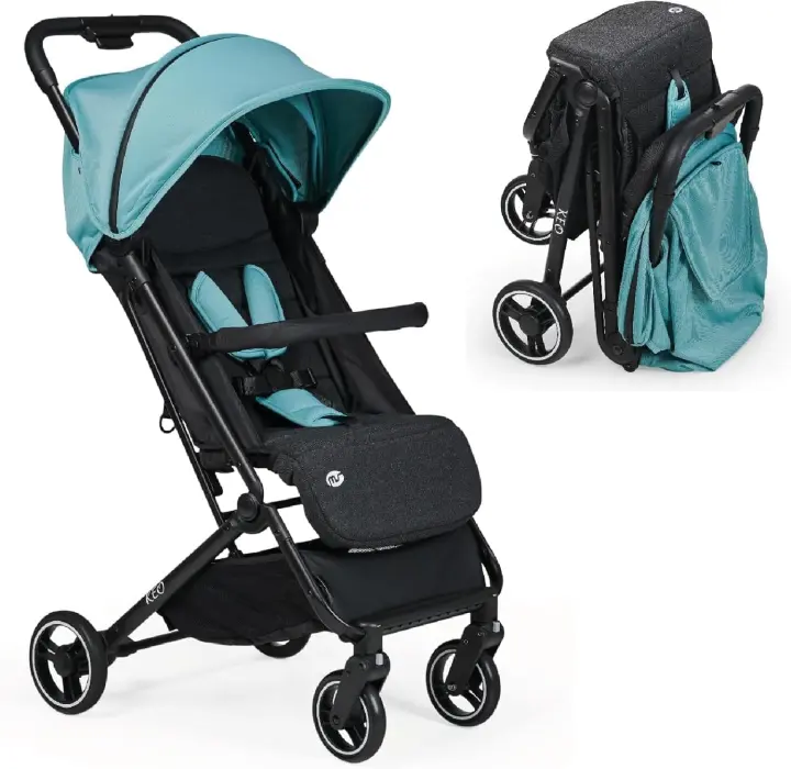 Silla De Paseo Bebé, Ultraligera y Compacta - Hasta 22 Kg, Capota Extensible y plegable tipo libro Azul - 1