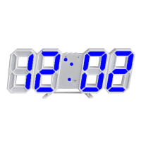Reloj Digital LED 3D, decoración de pared, modo nocturno brillante, reloj electrónico ajustable para el hogar, decoración de jardín - details 0