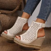 Sandalias de tacón de cuña de verano para mujer - details 1