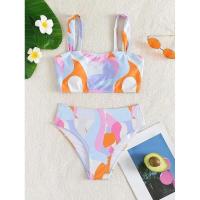 Bikini de cintura alta, Tre 2025 Conjunto de bikini bandeau sexy para mujer, Traje de baño brasileño para mujer - details 6