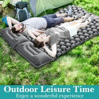 Almohada de Camping Doble Inflable, Gruesa, Impermeable, Integrada en Bombilla, Para Dos Personas - details 1
