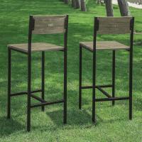 FST53X2 Lote de 2 taburetes con Respaldo,Taburete de Bar, Capacidad hasta 100 Kg,H95cm, ES (2 Taburetes-1) - details 6