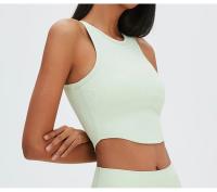 Chaleco de Yoga sin Costuras Ropa Deportiva Transpirable para Mujeres Ideal para Entrenamiento y Correr Material de Nylon Hecho en China - details 7