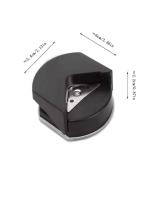 Cortador de agujeros de papel redondo de esquina de perforación de radio de 4mm para papel fotográfico, negro - details 3