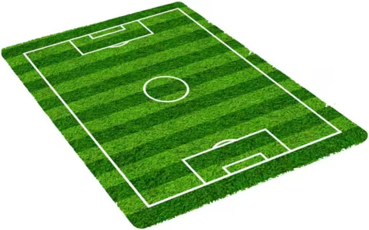 Alfombra de Campo de Fútbol Alfombra de Dormitorio de Franela para Niños Uso Interior y Exterior - 1