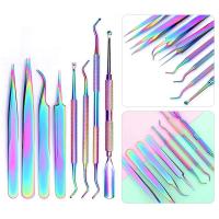 Removedor de piel muerta, empujador de cutina, cuchillo para pulir gel UV arcoíris, herramienta artística de limpieza de uñas de acero inoxidable - details 0