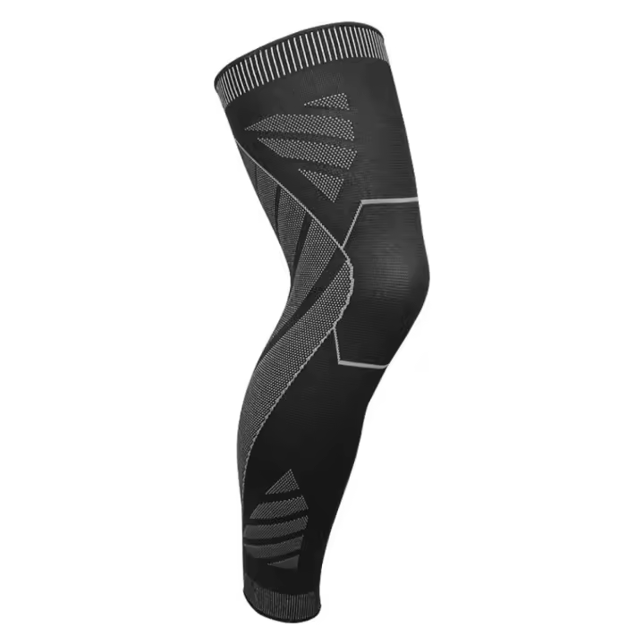 Rodilleras de nailon de imitación para hombre, rodilleras de compresión de pierna completa, absorbentes del sudor, resistentes al desgaste, antideslizantes - 1