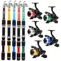 Combo de Pesca Telescópica Proberos Extra Ligero Acción Media, Carrete Resistente, Cebos Variados para Deportes y Afueros - details 6
