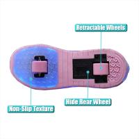 Zapatos de patín de 2 ruedas para mujer, zapatos de tendencia para niña con LED retráctil, zapatillas informales de doble propósito con ruedas - details 4