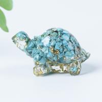 Estatua de Tortuga de Vidrio de 6 Piezas, colección de Vidrio soplado a Mano, pisapapeles de decoración de Animales - details 0