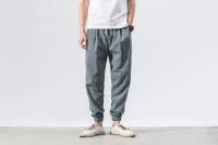 Pantalones casuales de calabazas para hombre, calabazas de lino, de moda, con puños - details 14