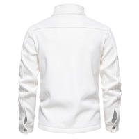 Suéter de manga larga con solapa para hombre, cárdigan con bolsillo, decoración, Color sólido, novedad de otoño e invierno, 2024 - details 21