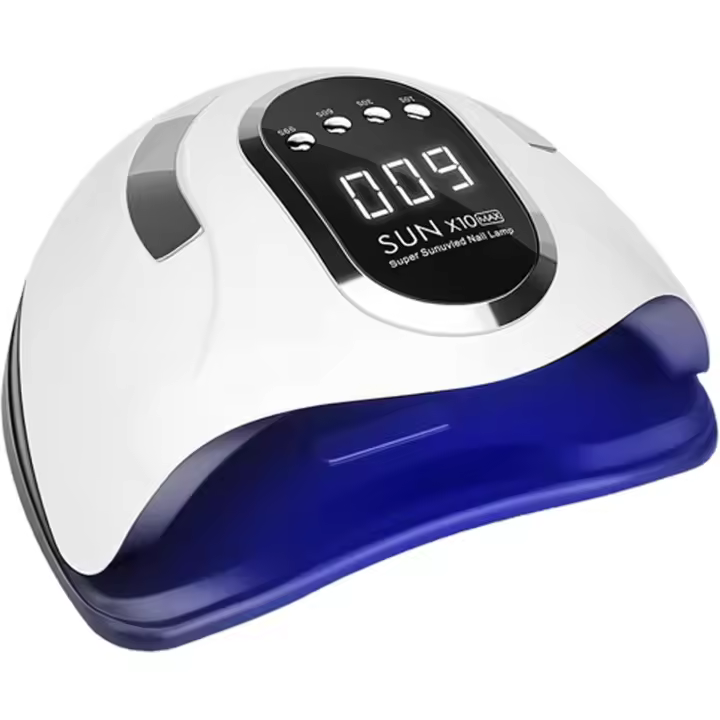 Lámpara de uñas UV, lámpara de gel UV LED de 280 W, 4 configuraciones de temporizador, lámpara de curado de gel profesional, luz de esmalte de gel, con 66 cuentas de lámpara, para herramientas de arte de uñas de salón en casa (blanco) - 1