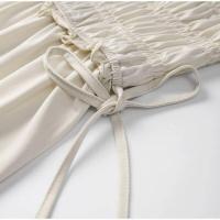 Conjunto de Moda de Verano para Mujer Top de Encaje con Cuello en V y Falda Larga de Cintura Alta - details 8