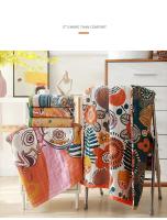 Nórdico 21 estilos Nuevos Bohemios ral impresión adulto suave gasa de algodón absorbente Toalla de baño de playa accesorios de baño 80 × 160 CM - details 2