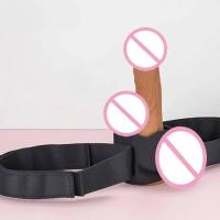 Vibrador consolador de cuero con correa forzada, arnés eléctrico para cintura, soporte para cinturón con lazo fijo, inserción de orgasmos especializados - details 9