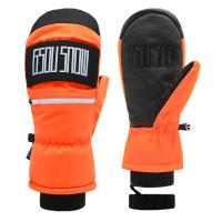 Guantes de esquí resistentes al desgaste para hombres y mujeres, manoplas cálidas para snowboard, impermeables de cinco dedos, engrosadas, 2025 - details 5