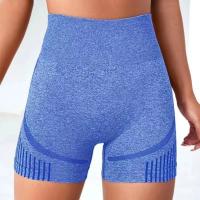 Nuevos pantalones cortos deportivos de Yoga sin costuras para mujer, mallas de cintura alta para realzar el trasero, mallas de gimnasio para correr, ropa deportiva elástica - details 7