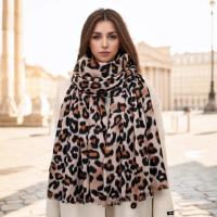 Bufanda de Cachemira de Leopardo para Mujer Bufanda Gruesa con Borlas Manta Cálida para Invierno - details 0