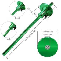 Medidor de marcado de rueda europeo de aleación de aluminio, marcador de carpintero de aluminio métrico/medida ajustable, mango ergonómico duradero - details 0