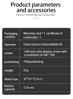 Smartwatch GPS WIFI deporte tiempo real niños localizador 4G por internet - details 17