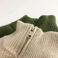 Otoño cuello alto ropa para niños chaqueta suéteres clásico a rayas suéter para niños media cremallera niñas Jersey de punto Tops - details 8