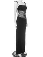 Nuevo Modelo Vestidos Elegantes con Recortes para Mujer, Sexy con Tirantes Finos, Vestido de Fiesta de Vacaciones con Parches, Verano 2025 sin Espalda - details 26