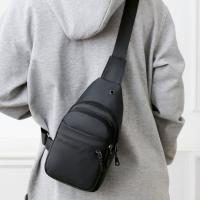 Bolso cuadrado duradero para el pecho para hombre, bolso cruzado de nailon de Color sólido multifuncional, bolso para teléfono de gran capacidad de un solo hombro para hombre - details 11