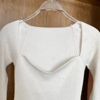 Suéter de Manga Larga con Cuello Cuadrado para Mujer Jersey de Punto para Primavera y Otoño - details 29