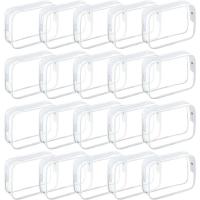 Bolso cosmético impermeable del PVC de los hombres de las señoras claras con la caja del organizador del cuarto de baño del viaje de la cremallera - details 0