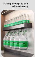 Estante de organización montado en la pared con iluminación para condimentos de pared, gancho de cocina - details 6