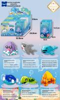 6 piezas Caja Misteriosa Marina Xiaofangle - Bloques Ensamblables Educativos (12 juegos, DIY para Niños) - Colécciona 6 Criaturas Marinas Diferentes! - details 1
