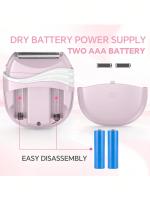 Afeitadora eléctrica portátil ABS, dispositivo de depilación de piernas y axilas, adecuado para mujeres (no equipado con baterías) - details 2