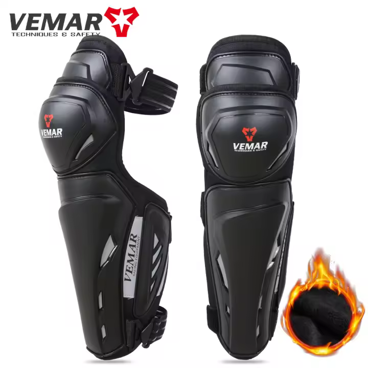 VEMAR-equipo de protección para motociclismo, rodilleras, juego de 4 piezas, rodilleras ligeras y transpirables, ciclismo todoterreno - 1