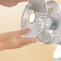 Ventilador de clip de 6 pulgadas enchufable USB recargable fuerte energía eólica mini ventilador de oficina de escritorio portátil silencioso, azul - details 3