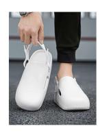 Birken verano Casual ropa exterior sandalias nueva moda talla grande media cerda perezoso suela gruesa zapatillas de hombre botón - details 24